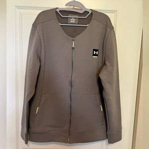 Men’s Under Armour Summit Knit Graphic Sweatshirt, XL, Silver